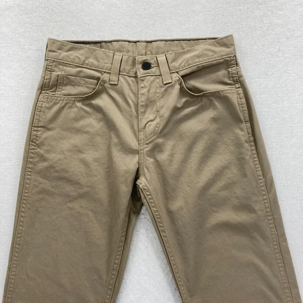 Levi's 511 Mens 29x32 Slim Fit Brown Denim Straight Leg Jeans Low Rise Black Tab - Picture 2 of 12